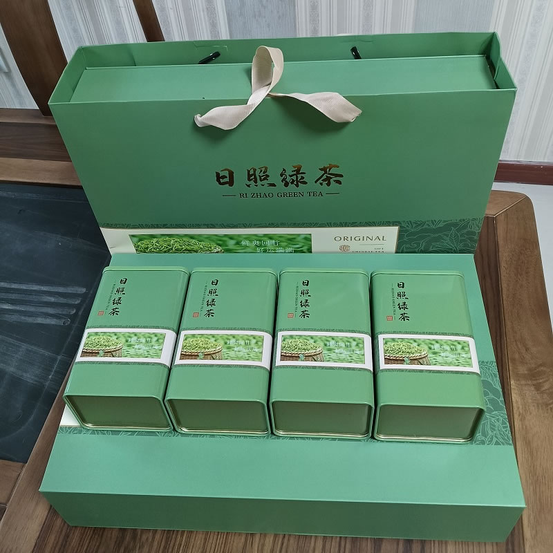 2026山东特产炒青日照绿茶礼盒装春季新茶板栗香